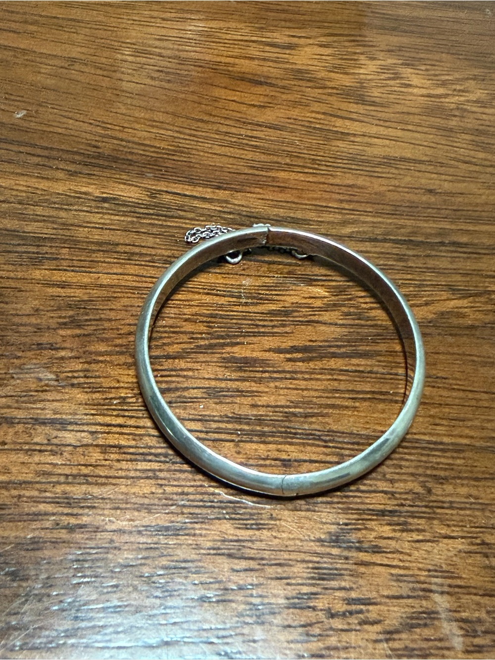 Stunning Vintage 1970 English Made 925 Sterling Silver Etched Bangle Hinged